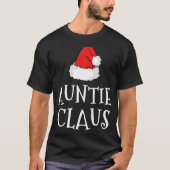 Auntie Claus Kerstmis Pet Familie Matching P T-shirt (Voorkant)
