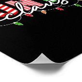 Auntie Claus Xmas Christmas Lights Pajama Family M Poster (Hoek)