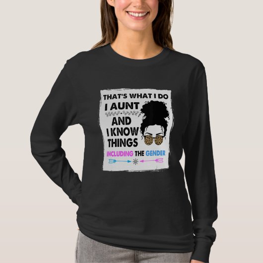 Auntie-directeur van de sekse onthult de ideeën va t-shirt (Voorkant)