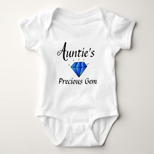 Auntie edele Gem Niece Nephew Newborn Cute Romper (Voorkant)