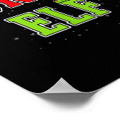 Auntie Elf Christmas Family Matching Group Xmas Si Poster (Hoek)