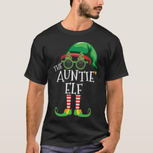 Auntie Elf komt overeen met kerstfeest Pjs Familie T-shirt