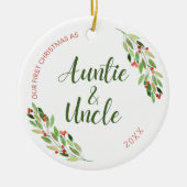 Auntie en oom first-keramische keramiek keramisch ornament (Voorkant)