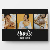 Auntie Established Modern Script Black 3 Photo Fotoplaat (voorkant)