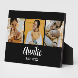 Auntie Established Modern Script Black 3 Photo Fotoplaat