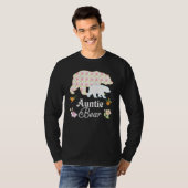 Auntie Floral Flower Beer Cute Family Mam Grandm T-shirt (Voorkant volledig)