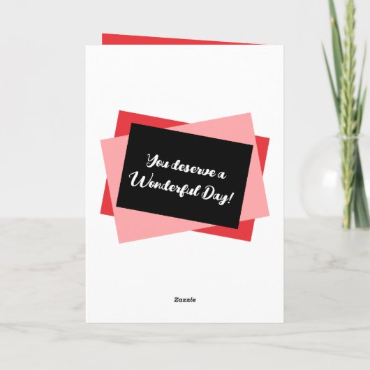 Auntie foto naam rode zwarte verjaardag kaart (Achterkant)