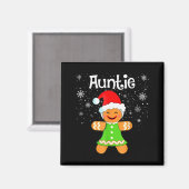 Auntie Gingerbread Family Matching Christmas Women Magneet (Voorkant / Achterkant)