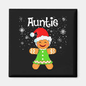 Auntie Gingerbread Family Matching Christmas Women Magneet (Voorkant)