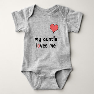 Auntie houdt van me Red Heart Balloon Romper