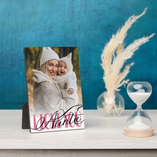 Auntie I hou van You Foto Typografie Fotoplaat (Zijkant)