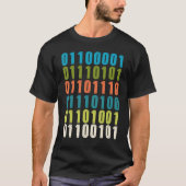 Auntie In Binary Code Aunt Coder Programmers Tech T-shirt (Voorkant)