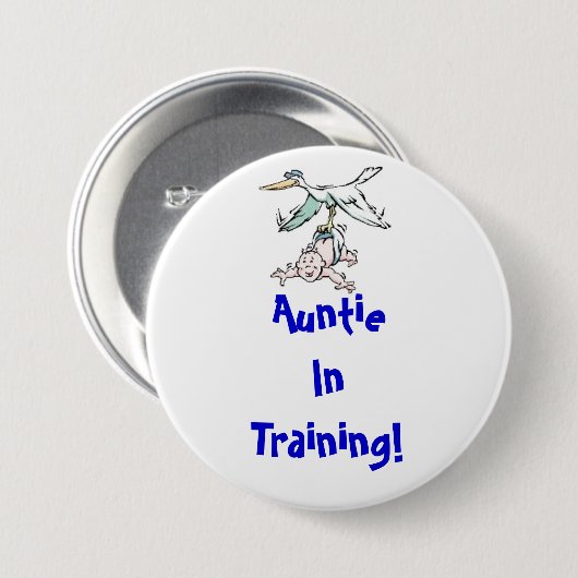 Auntie in de Button Opleiding (Voorkant /achterkant)