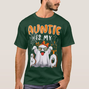 Auntie is mijn Boo Halloween Boo Ghost Sunbril Lo T-shirt