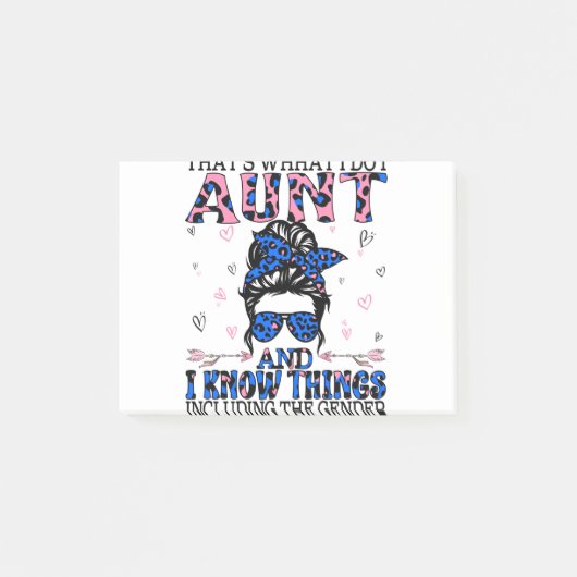 Auntie Keeper van de Genderpartij Post-it® Notes (Voorkant)