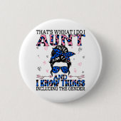 Auntie Keeper van de Genderpartij Ronde Button 5,7 Cm (Voorkant)