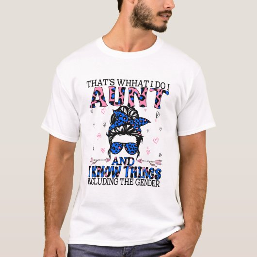 Auntie Keeper van de Genderpartij T-shirt (Voorkant)