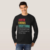 Auntie kent alles wat de wereld het grootst is t-shirt (Voorkant volledig)