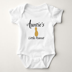 Auntie Little Peanut Niece Nephew Cute Newborn Romper