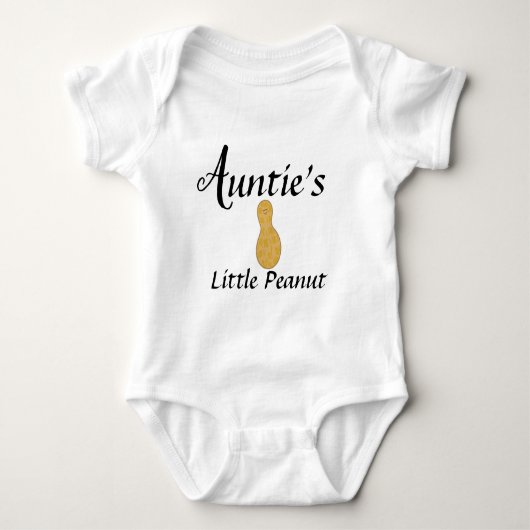 Auntie Little Peanut Niece Nephew Cute Newborn Romper (Voorkant)