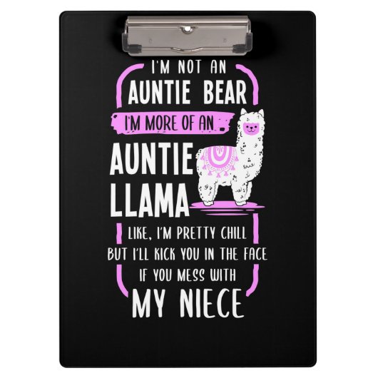 Auntie Llama Klembord (Voorkant)