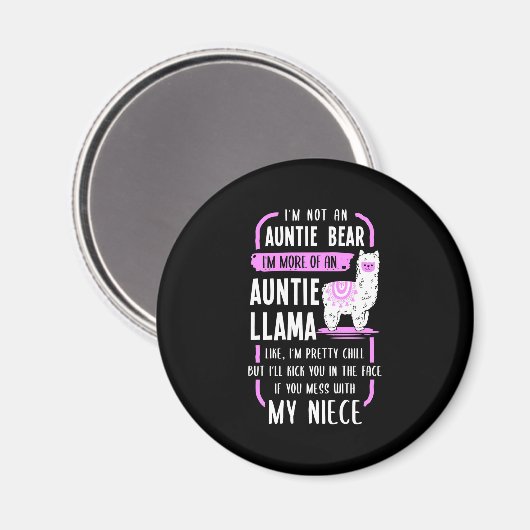Auntie Llama Magneet (Voorkant / Achterkant)