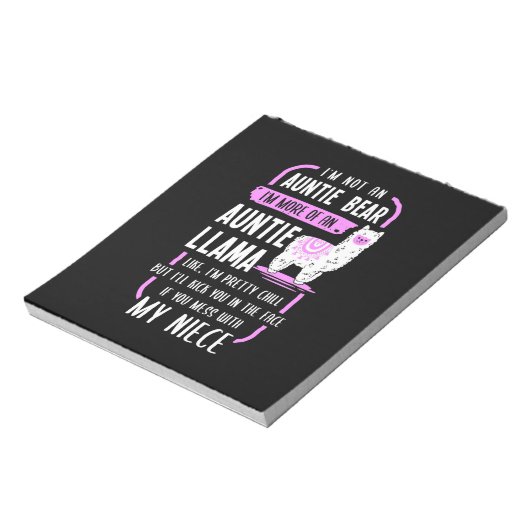 Auntie Llama Notitieblok (Linkerzijde)