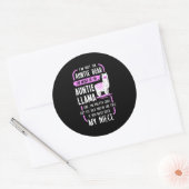 Auntie Llama Ronde Sticker (Envelop)