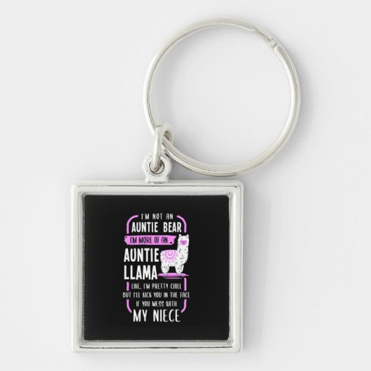 Auntie Llama Sleutelhanger (Voorkant)