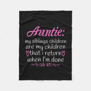 Auntie mijn kinderen zijn mijn kinderen-01.png fleece deken