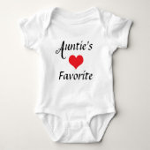Auntie Niece Nephew Favorite Nickname Newborn Cute Romper (Voorkant)