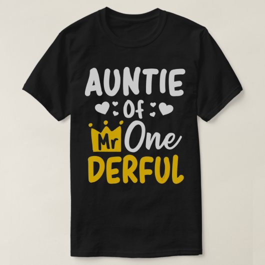 Auntie of Mr ONederlands ful 1st Party Matching Fa T-shirt (Design voorkant)