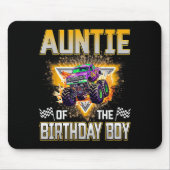 Auntie Of The Birthday Boy Monster Truck Birthday  Muismat (Voorkant)