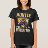 Auntie Of The Birthday Boy Monster Truck Birthday T-shirt (Voorkant)