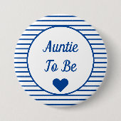 Auntie om Baby shower Button te zijn (Voorkant)