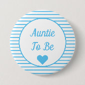 Auntie om Baby shower Button te zijn (Voorkant)