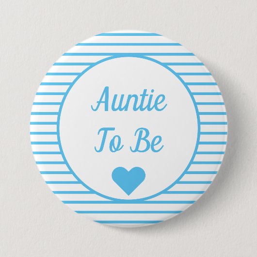 Auntie om Baby shower Button te zijn (Voorkant)