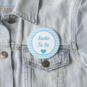 Auntie om Baby shower Button te zijn (In situ)