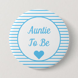 Auntie om Baby shower Button te zijn