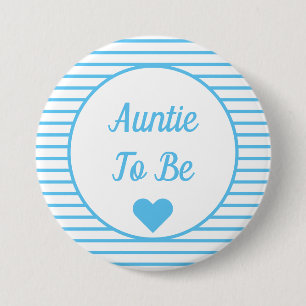 Auntie om Baby shower Button te zijn