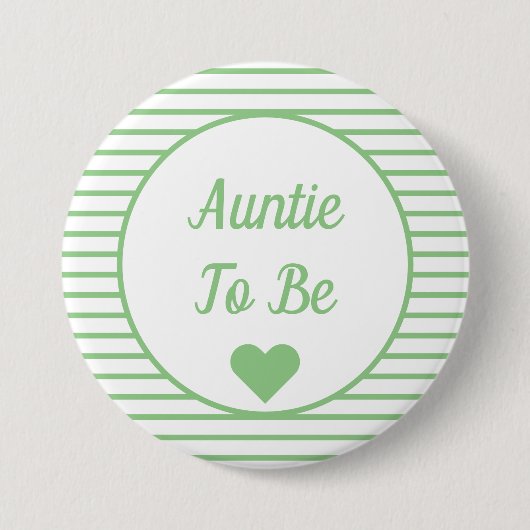Auntie om Baby shower Button te zijn (Voorkant)