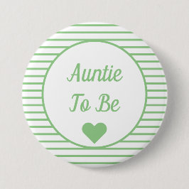 Auntie om Baby shower Button te zijn