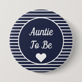Auntie om Baby shower Button te zijn