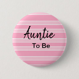 Auntie om roze Baby shower te worden Ronde Button 5,7 Cm