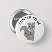 Auntie om te worden, Baby shower Button Little Rac (Voorkant /achterkant)