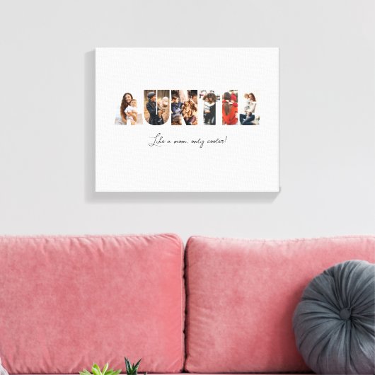 Auntie Photo Collage Canvas (Insitu (Woonkamer))