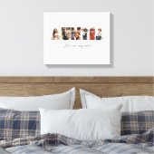 Auntie Photo Collage Canvas (Insitu (Slaapkamer))