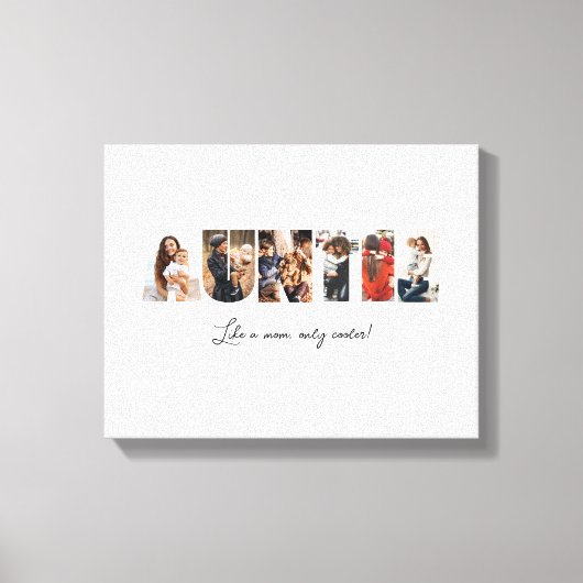 Auntie Photo Collage Canvas (Voorkant)