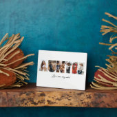 Auntie Photo Collage Plaque Fotoplaat (Zijkant)