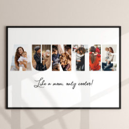 Auntie Photo Collage Poster